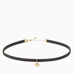 Kate spade leather choker with “B” initial